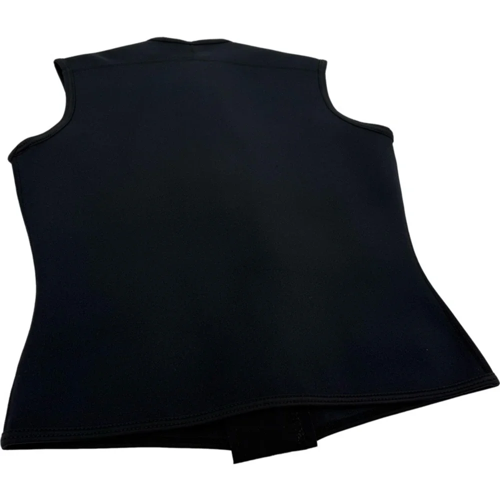 NeoSport Large Wetsuit Vest Black 2.5mm X-SPAN Full Zip Sleeveless‎ Scuba Unisex